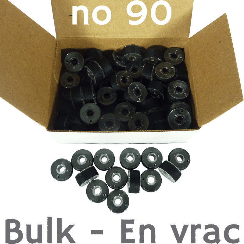 Clear-Spun Polyester Bobbins – No. 90 Class 15/A – For Domestic Machines - View 2