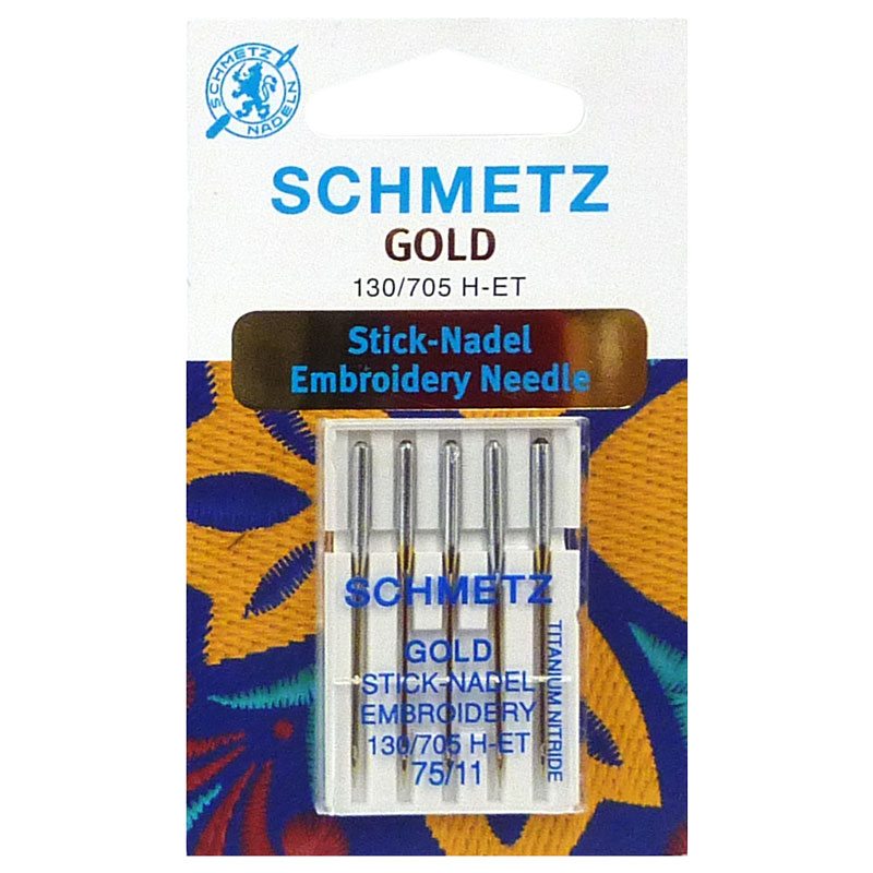 GOLD Embroidery Needle Schmetz - View 2