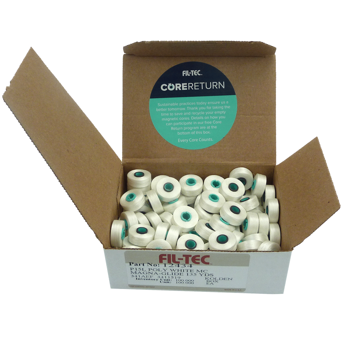 Style L Magnetic Core Pre Wound Bobbins Magna Glide – For Commercial Machines - View 3