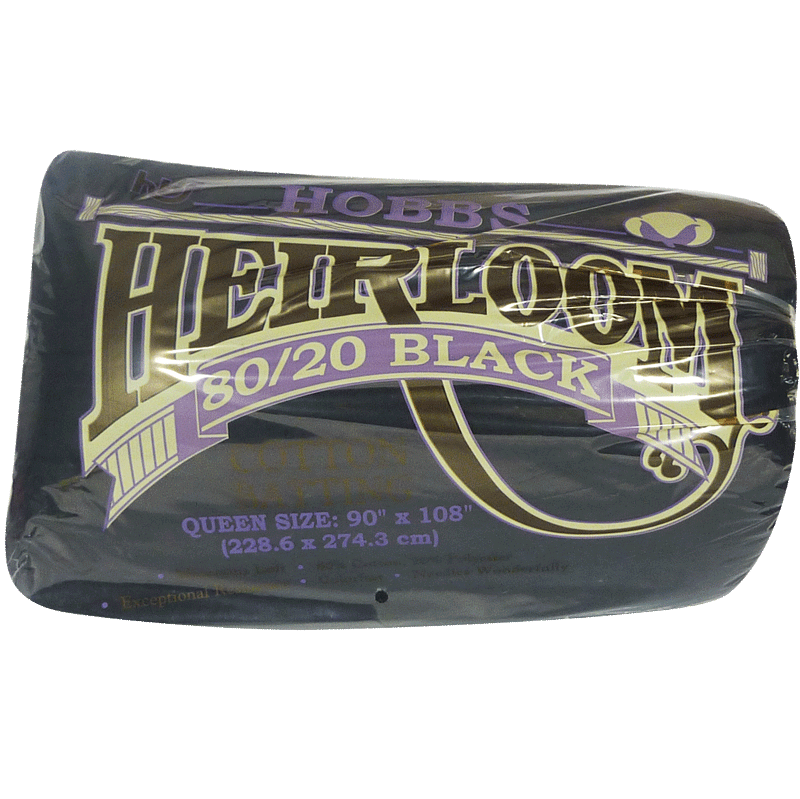 Black 80/20 Cotton Blend Batting - View 2