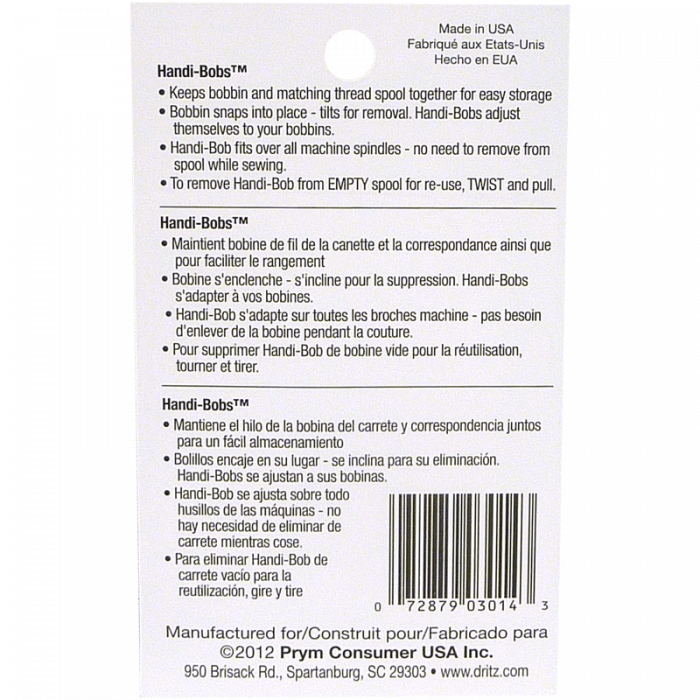 Handi-Bobs Bobbin Thread Spool Holders - Dritz Quilting - View 2