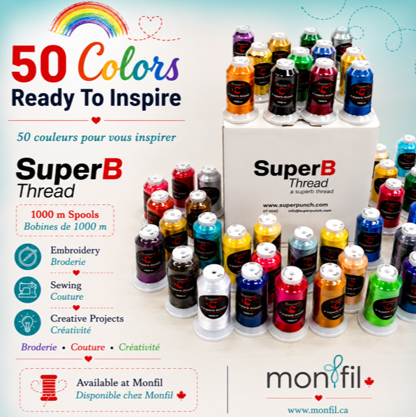 SuperB Embroidery Thread 1000m - View 4