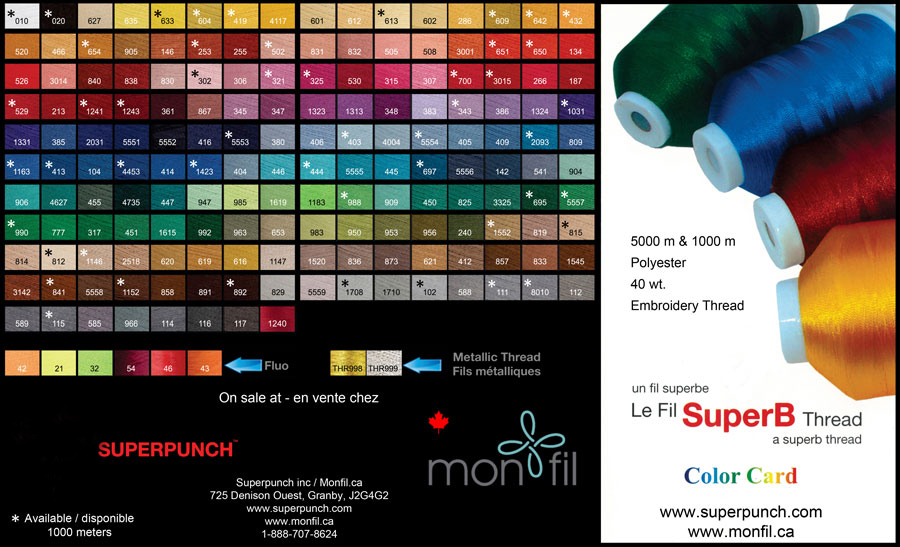 SuperB Color Chart - View 6