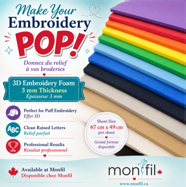3D Embroidery Foam 3 mm Thickness - View 3