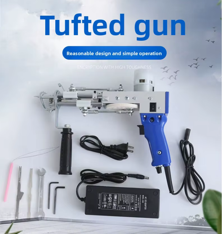 Rug Making Kit 2-in-1 Electric Clipper and Carpet Weaving Gun Set Cross-Border Tufting Gun Various Sets Plastic Material - Blue Tufting - View 2