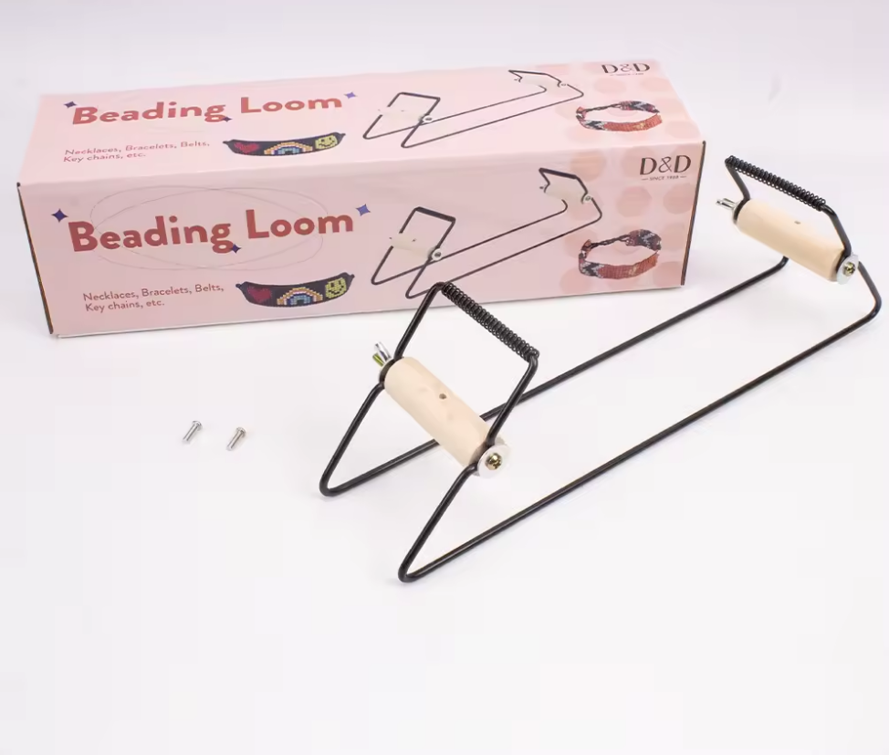 Custom Hot Sale Diy Metal Bead Loom Kit Set Weaving Beading Loom Beading Supplies Tools for Handmade Plastic Jewelry Craft - View 1