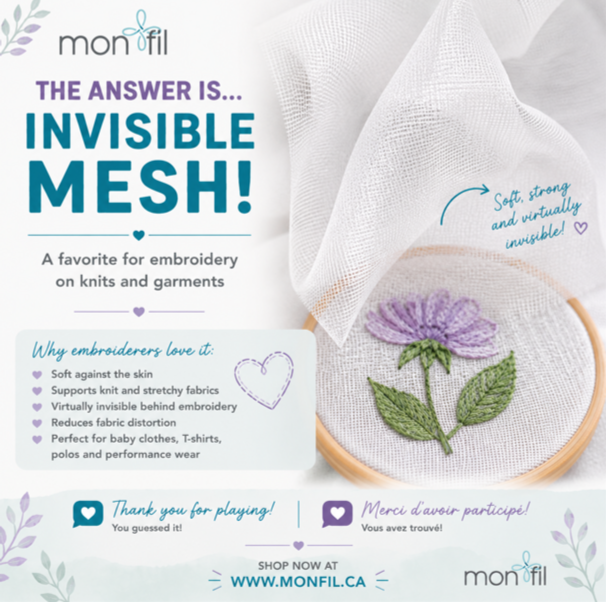 1.5 oz Cut Invisible Mesh Stabilizer - View 2