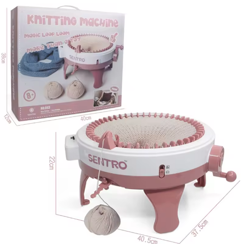 New Design Parent-Child Interaction Cylinder Children's Large 48 Needle Hand Convenient Knitting Machine - View 2