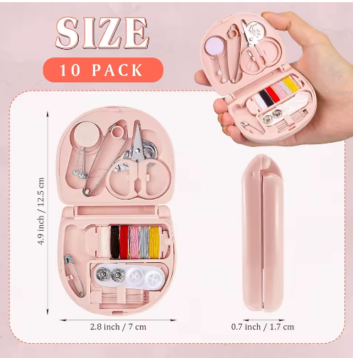 Mini Sewing Kit Set Portable Travel Folding Sewing Box Customized Logo Pocket Sewing Tool - View 2