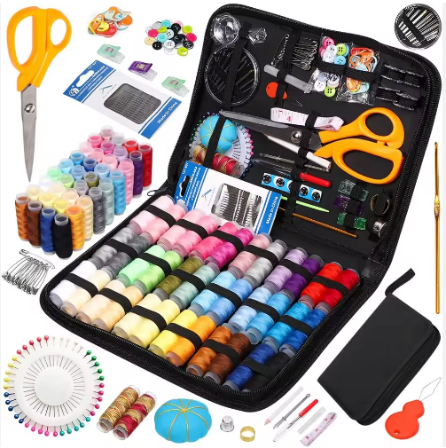 DIY Travel Portable Leather Sewing Kit Set Box Household Multi-functional Storage Bag Sewing Needle Sewing Bag Travel Supplies - View 2