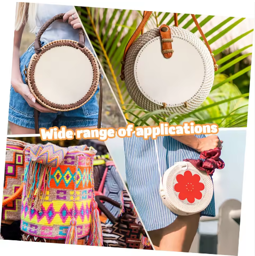 Wooden Crochet Bag Bottoms Purse Bases for DIY Crafting for Crochet Basket Making Supplies Fixed Frame Design Multiple - View 2