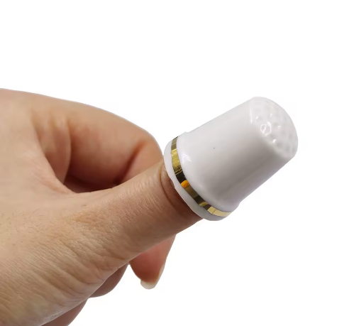 Porcelain China Collectable Sewing Thimble Custom Souvenir Ceramic Thimble Souvenirs Finger Protector Stitch Craft Wholesale - View 2