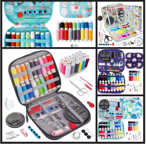 Mini Sewing Kit 69pcs Llama Alpaca Cute Portable Sewing Box Set Travel Sewing Accessories - View 2