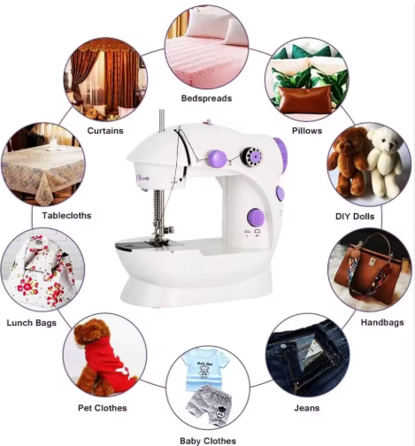 Portable Mini Electric Sewing Machine for Household Tailoring & DIY Sewing - View 2