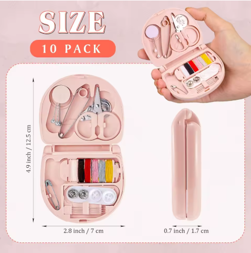 Mini Sewing Kit Set Portable Travel Folding Sewing Box Customized Logo Pocket Sewing Tool - View 2