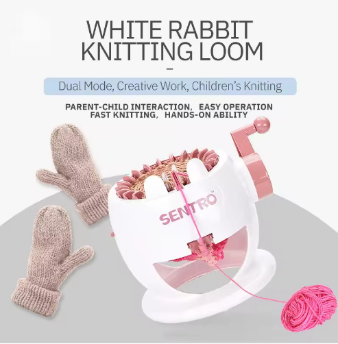 New Design Parent-Child Interaction Cylinder Children's Large 48 Needle Hand Convenient Knitting Machine - View 3
