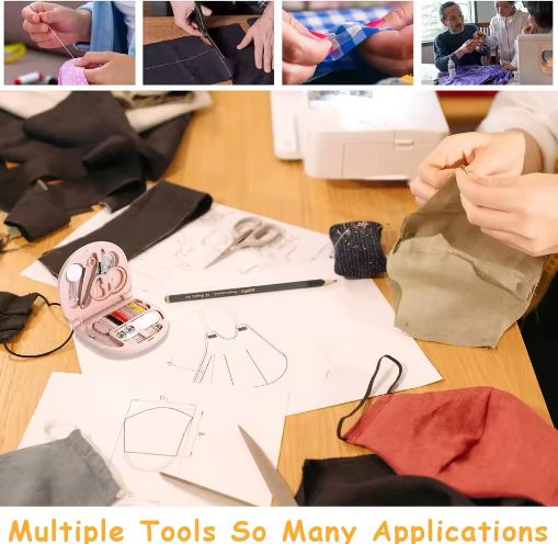Mini Sewing Kit Set Portable Travel Folding Sewing Box Customized Logo Pocket Sewing Tool - View 3