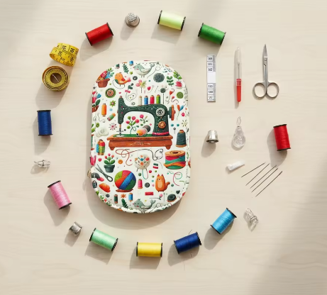Portable Travel Sewing Kit with Zipper Case, Home Clothing Repair Emergency Handy Sewing Supplies Set for Hotel Office - View 3
