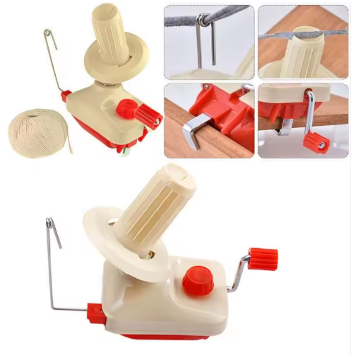 Portable Plastic Knitting Tool Hand Operated Wool Yarn Ball Cord Line Winder DIY Winding Machine Box - View 3