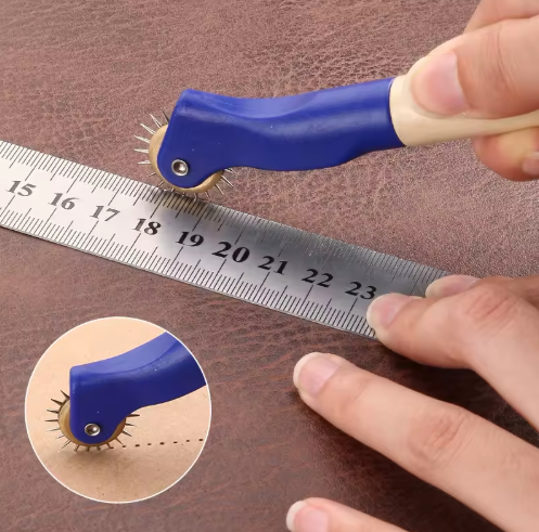 Steel-Toothed Tailor Tracing Wheel for Leather, Fabric & DIY Craft Marking - View 3