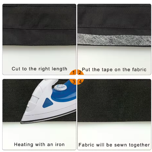 Portable Iron-On Adhesive Hemming Tape for DIY Crafting Projects Simple Style Fabric Stitch Witchery Tape - View 4