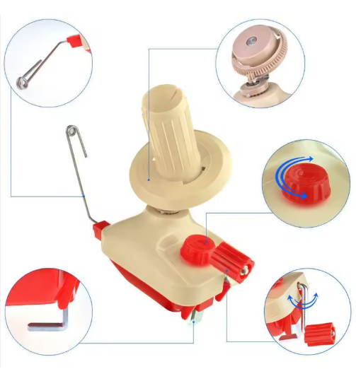 Portable Plastic Knitting Tool Hand Operated Wool Yarn Ball Cord Line Winder DIY Winding Machine Box - View 4