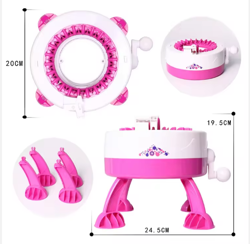 22 Needles Kids DIY Knitting Machine Toy Circular Loom for Hat Scarf Sweater Weaving - View 4
