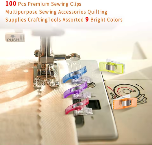 Multipurpose Sewing Accessories Sewing Clips Supplies Fabric Quilting 100 Pcs with Tin Box Sewing Notions for Craft - View 4