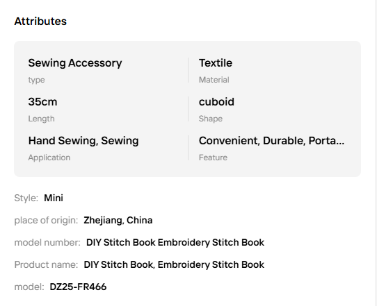 DIY Stitch Book Handmade Stitch Book Embroidery Set Embroidery Pattern Suitable for Beginners and Embroiderers - View 5