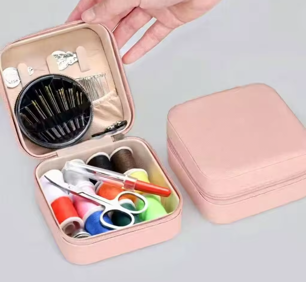 Portable Household Multifunctional Sewing Tools Kit Square Plastic Sewing Box Set for Hand Knitting - View 2