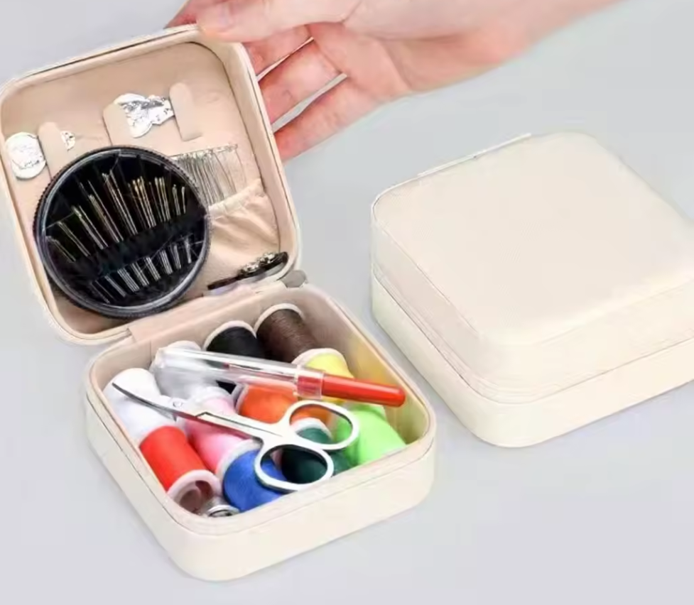 Portable Household Multifunctional Sewing Tools Kit Square Plastic Sewing Box Set for Hand Knitting - View 4